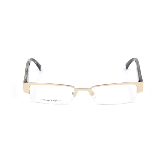 Alexander McQueen Gold Metal Glasses  (Frames)