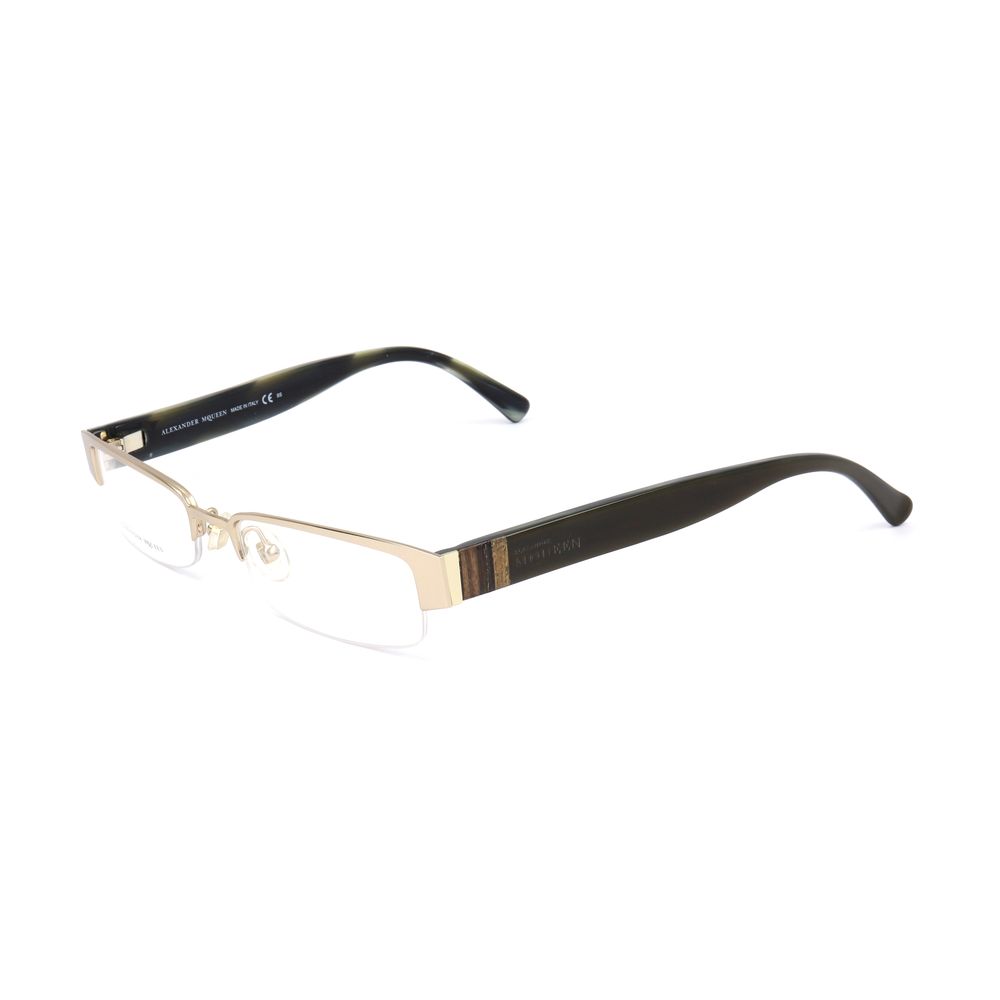 Alexander McQueen Gold Metal Glasses  (Frames)