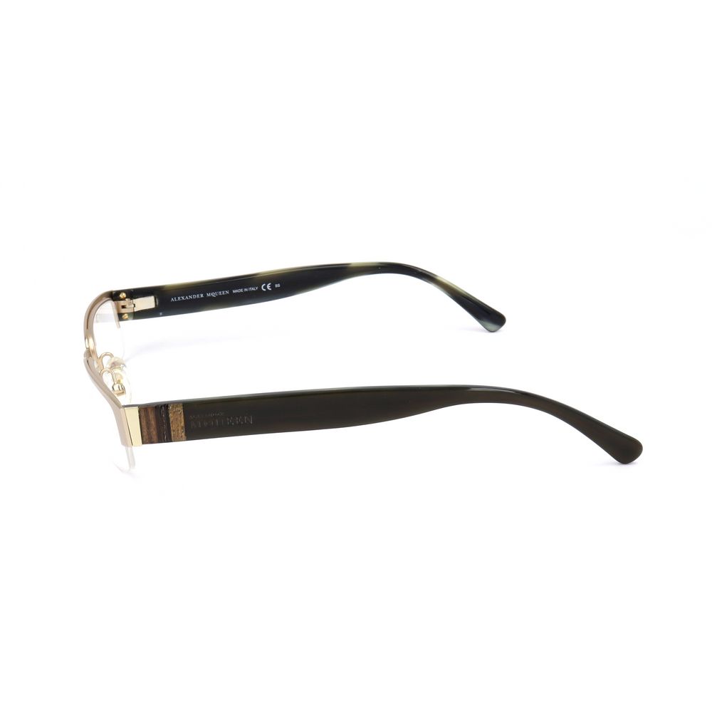 Alexander McQueen Gold Metal Glasses  (Frames)