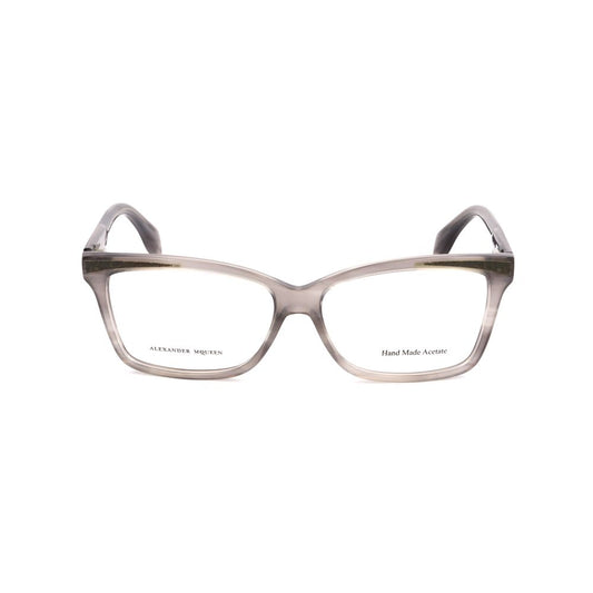 Alexander McQueen Gray Acetate Glasses Women's (Frames)