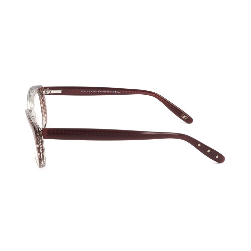 Bottega Veneta Burgundy Acetate Glasses Women's (Frames)