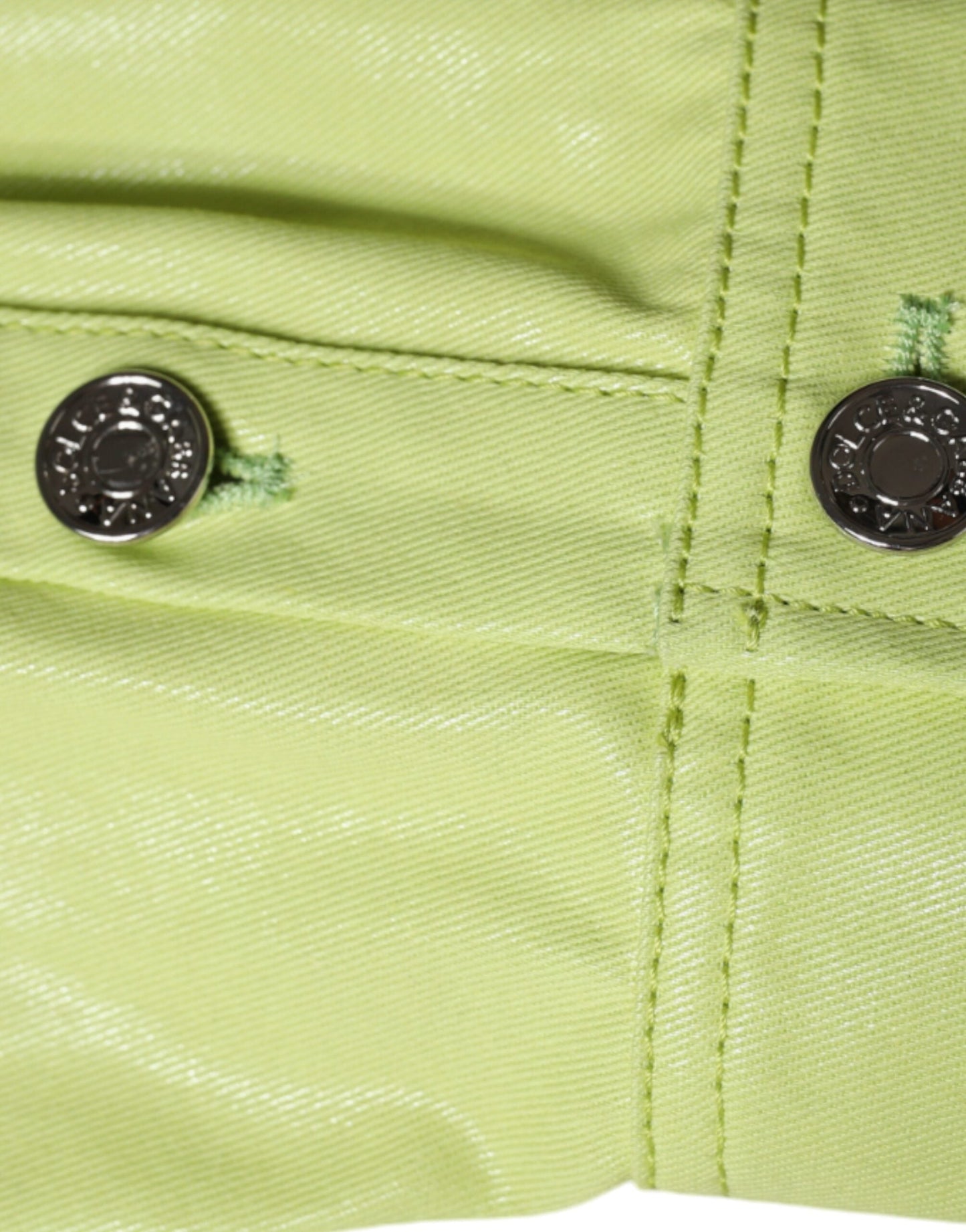Dolce & Gabbana Green Cotton Collared Men Button Down Men's Shirt