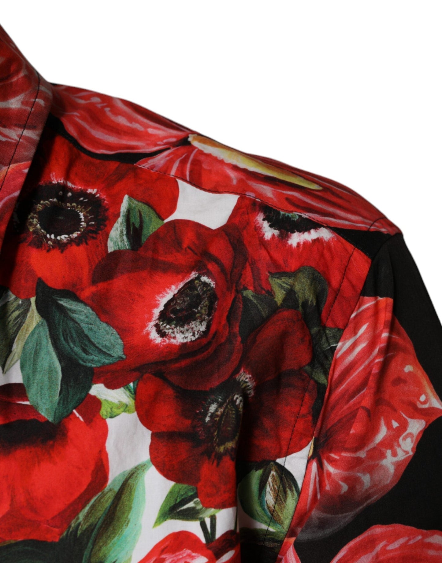 Dolce & Gabbana Multicolor Anemone Button Down Casual Men's Shirt