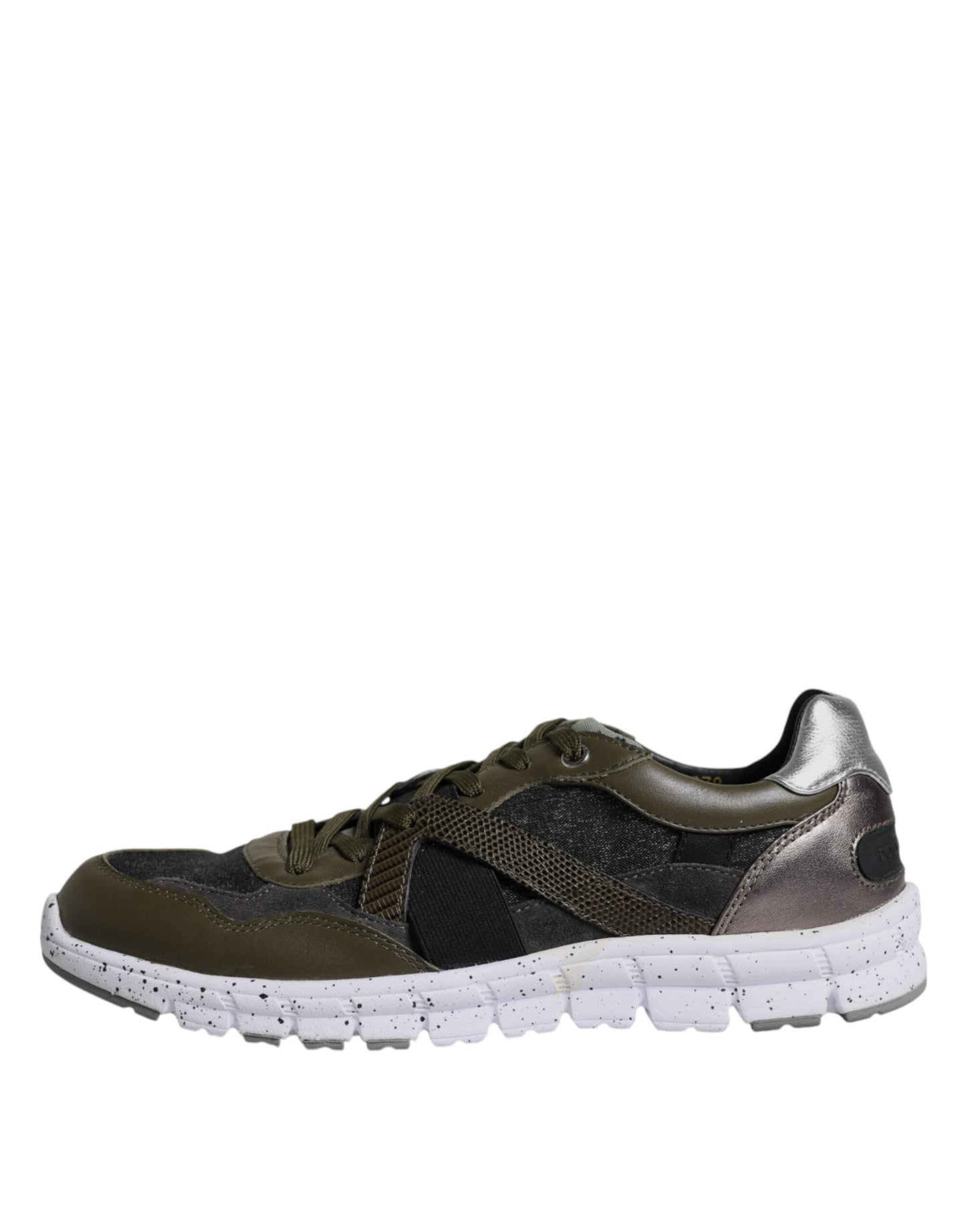 Dolce & Gabbana Multicolor Canvas Leather Low Top Sneaker Men's Shoes (Pre-Owned)