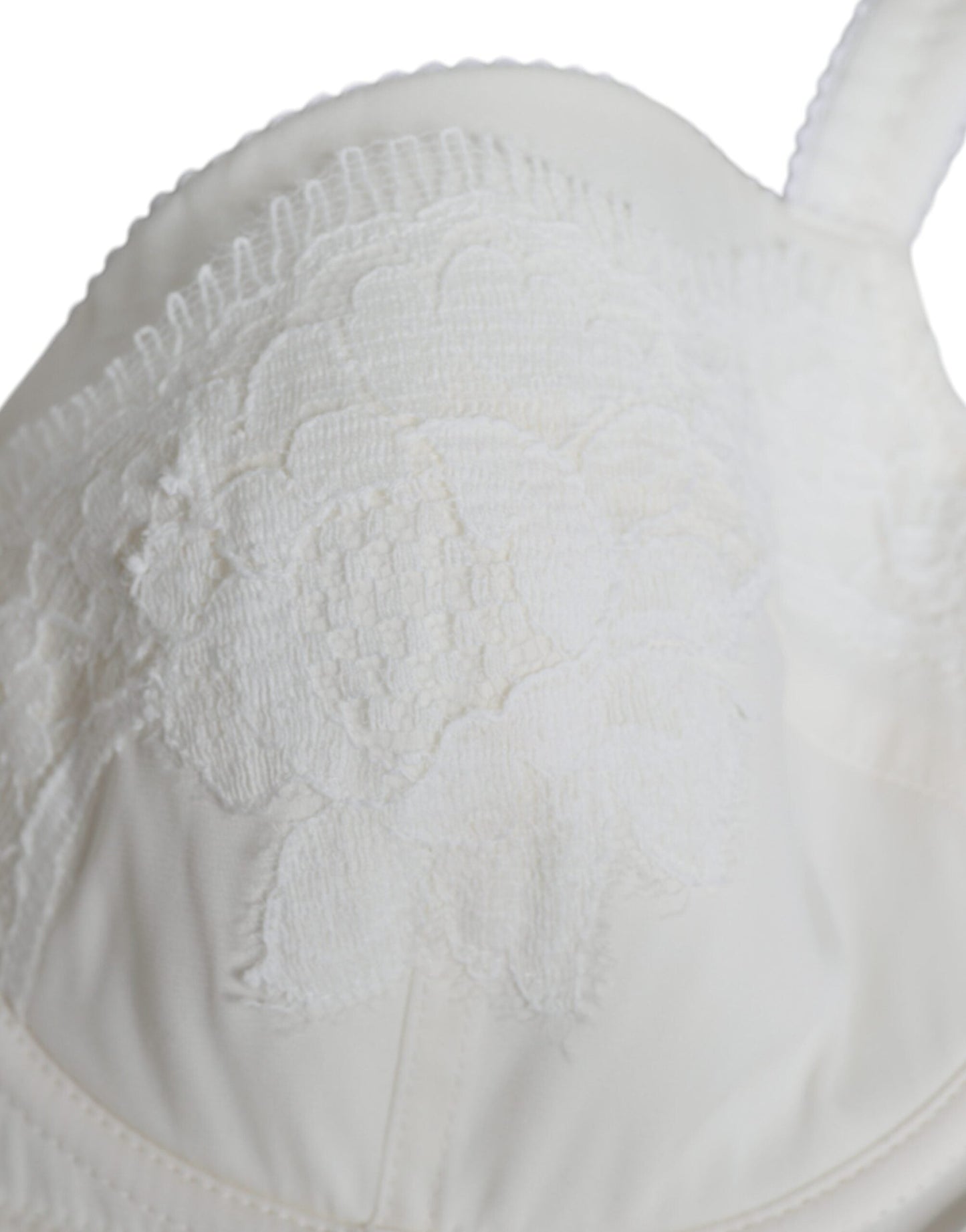 Dolce & Gabbana White Silk Stretch Panty Balconette Bra Women's Underwear