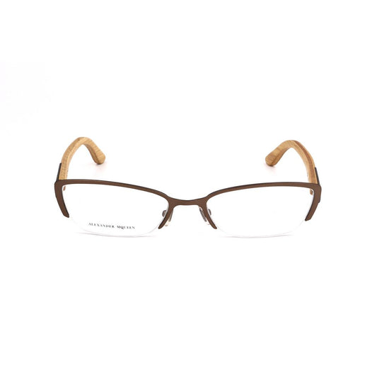 Alexander McQueen Bicolor Metal Glasses Women's (Frames)