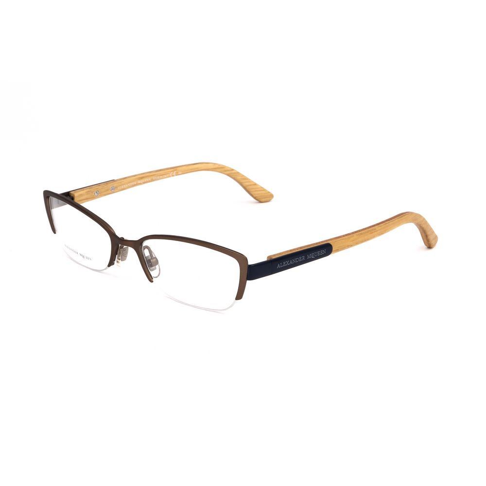 Alexander McQueen Bicolor Metal Glasses Women's (Frames)