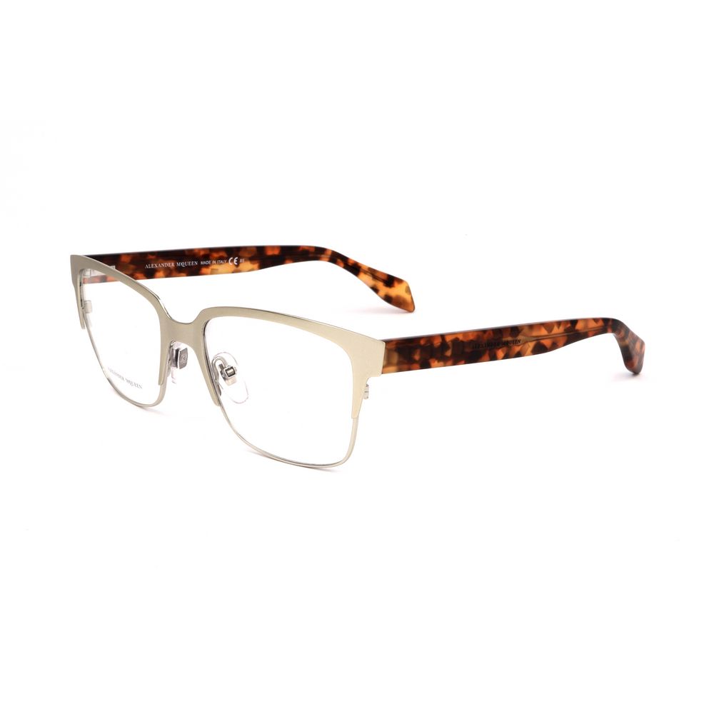 Alexander McQueen Bicolor Metal Glasses Women's (Frames)