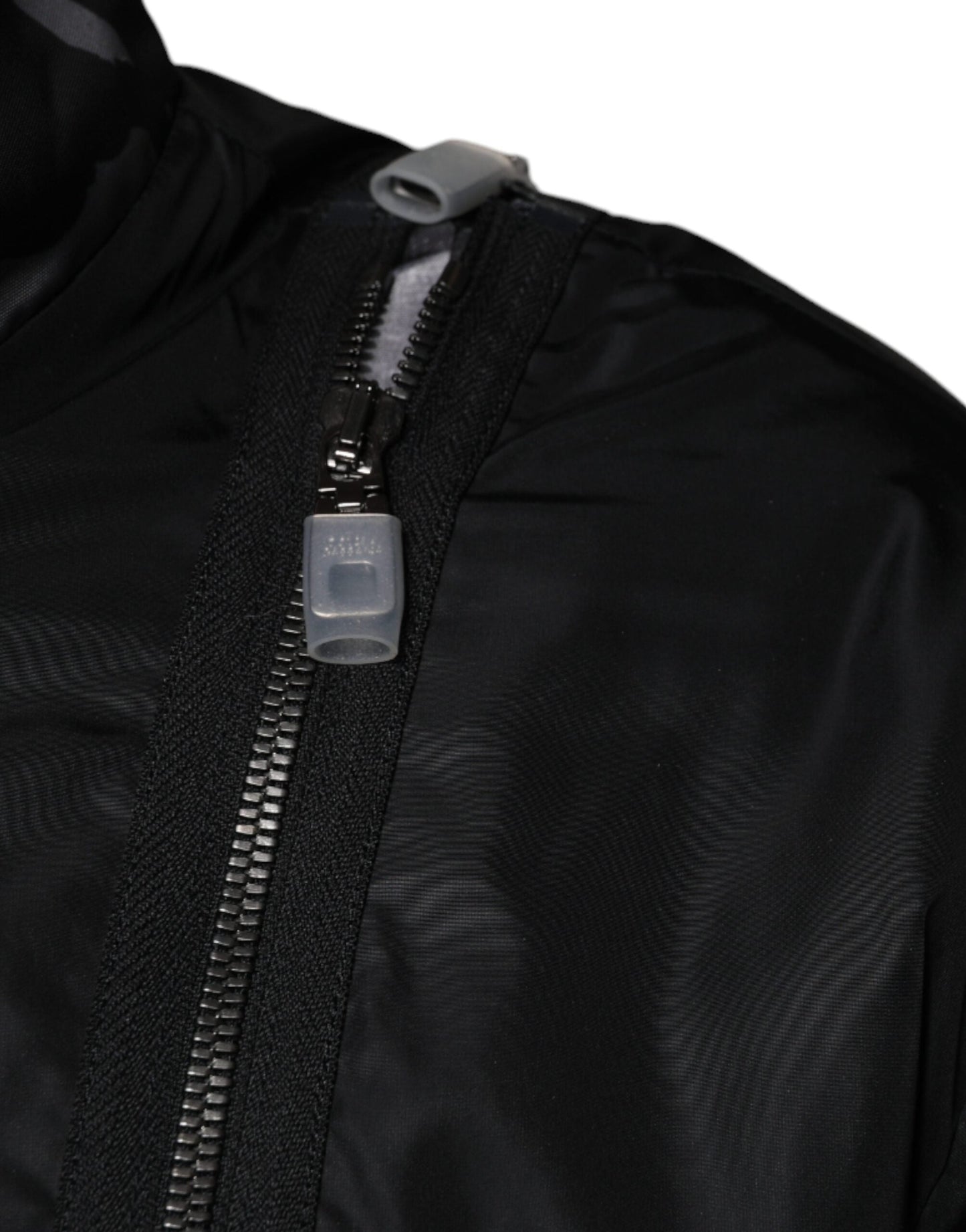 Dolce & Gabbana Black Nylon Full Zip Men Bomber Men's Jacket