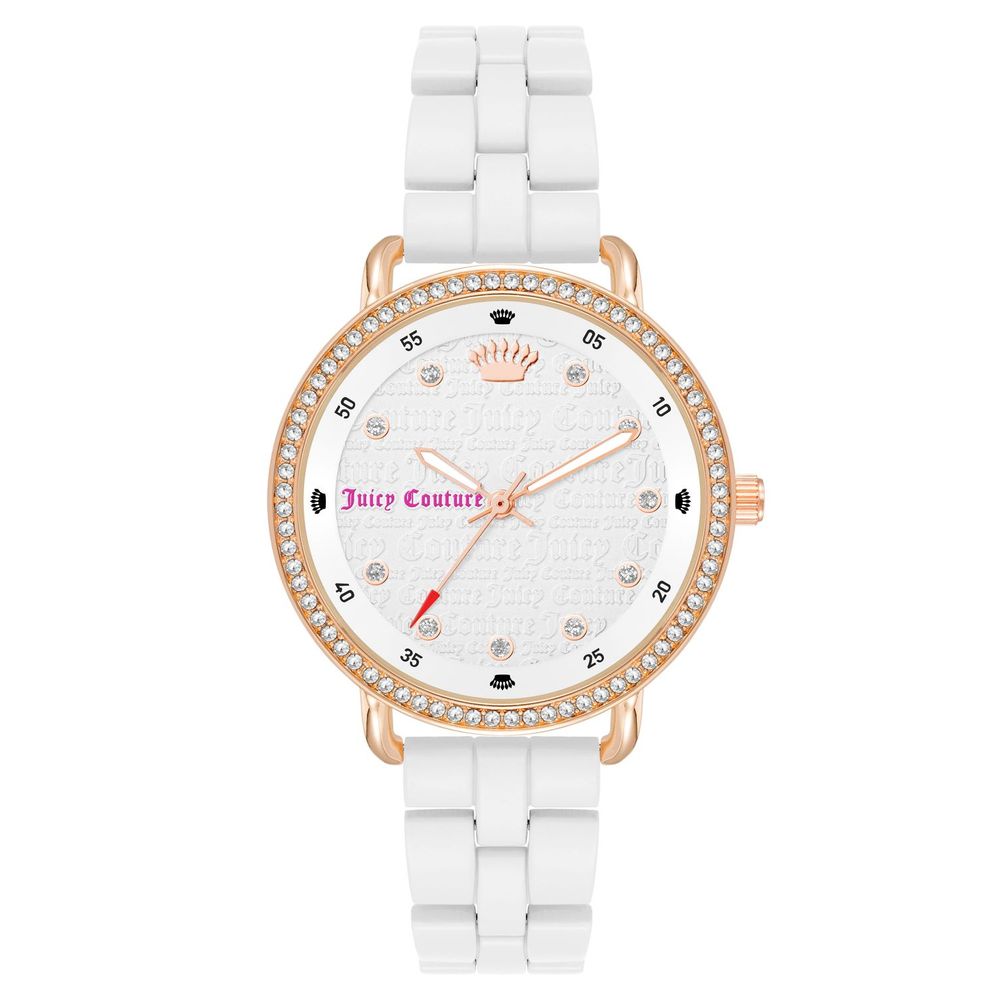 Juicy Couture White Metal Dress Women's Watch