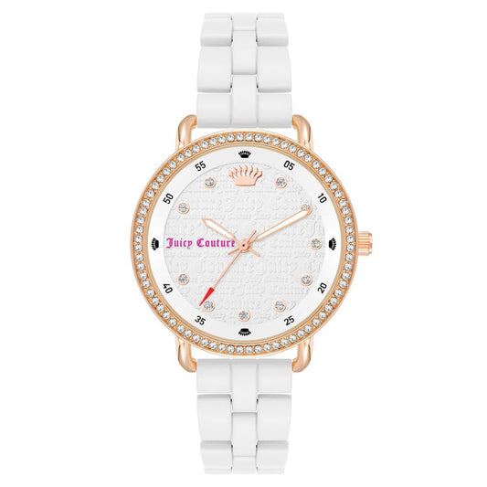 Juicy Couture White Metal Dress Women's Watch