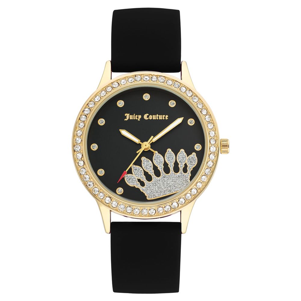 Juicy Couture Black Synthetic Dress Women's Watch