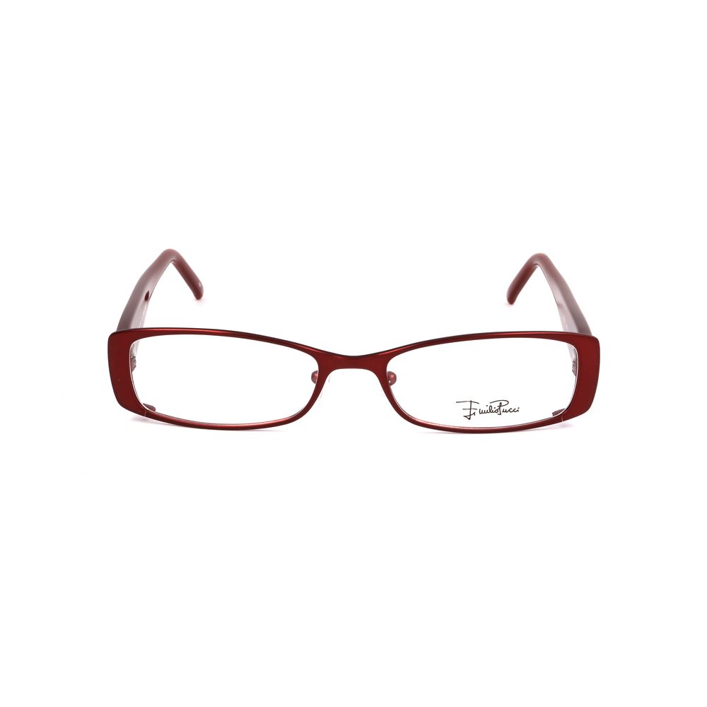 Emilio Pucci Red Metal Glasses Women's (Frames)