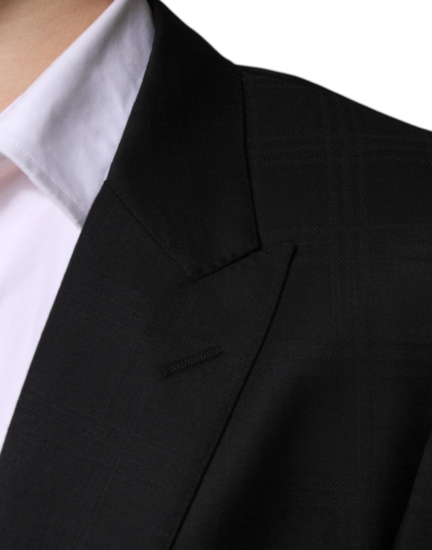Dolce & Gabbana Black Wool Single Breasted Formal Men's Suit