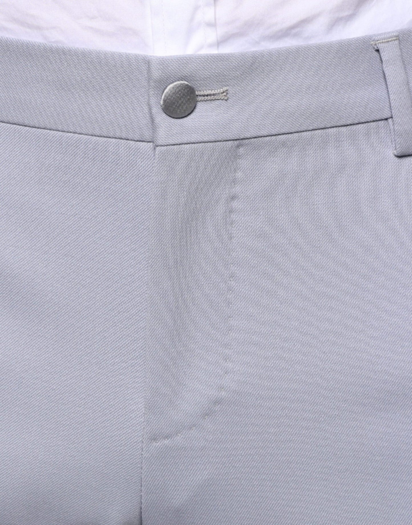 Dolce & Gabbana Light Gray Wool Formal Dress Men's Pants