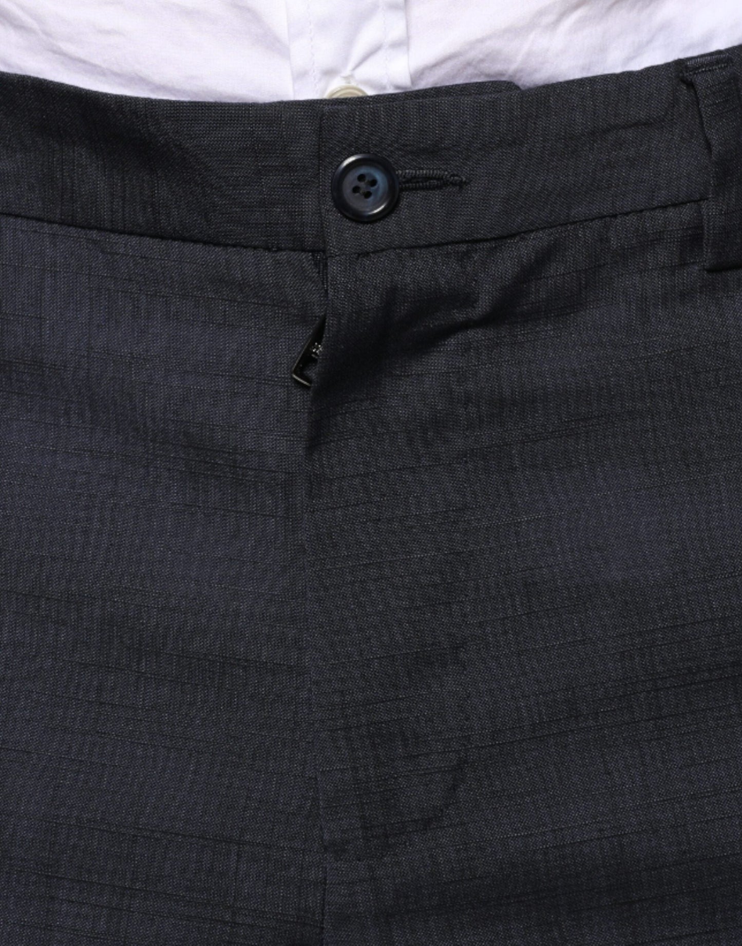 Dolce & Gabbana Black Cotton Wool Formal Dress Men's Pants