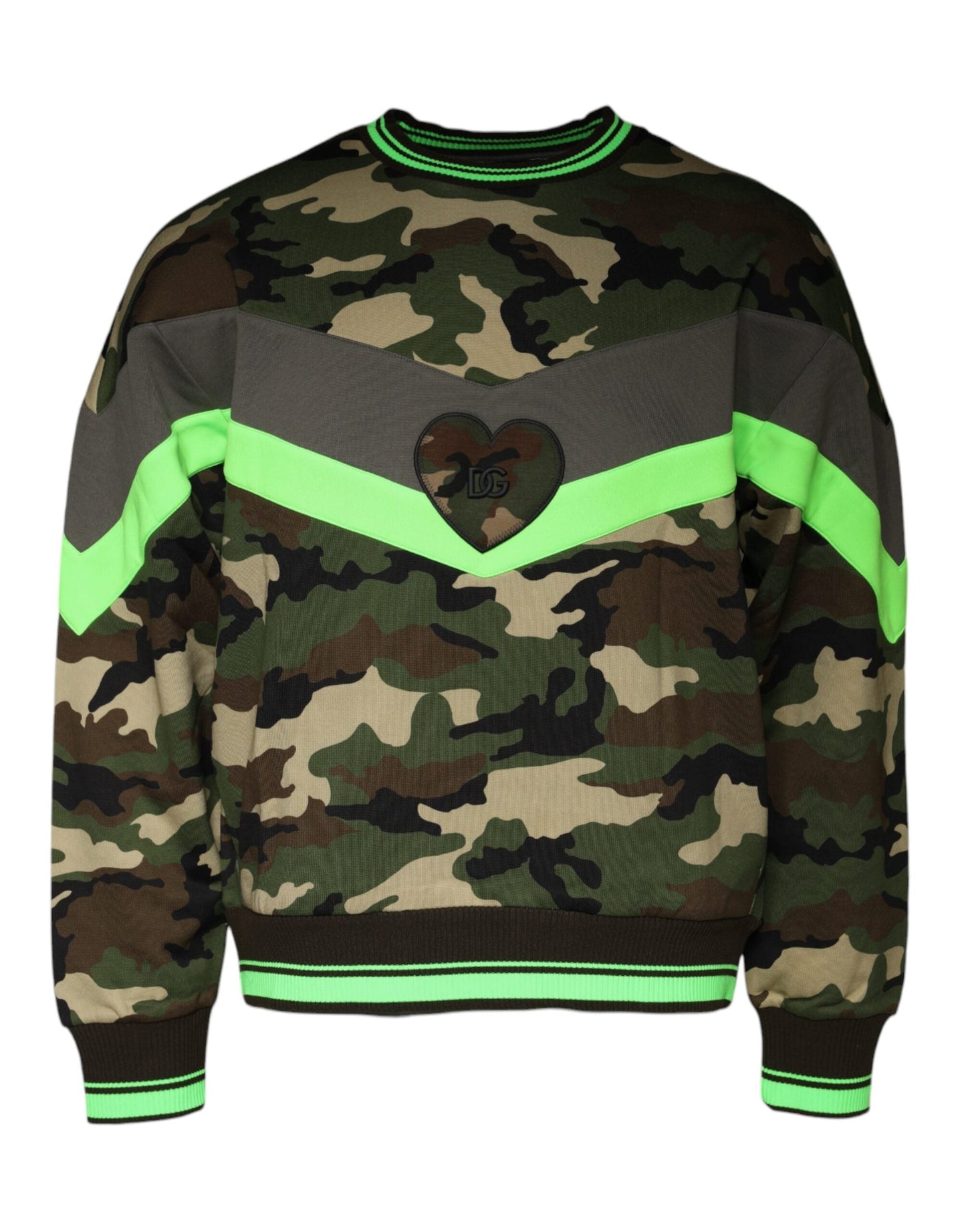 Dolce & Gabbana Multicolor Camouflage Sweatshirt Men's Sweater (Pre-Owned)
