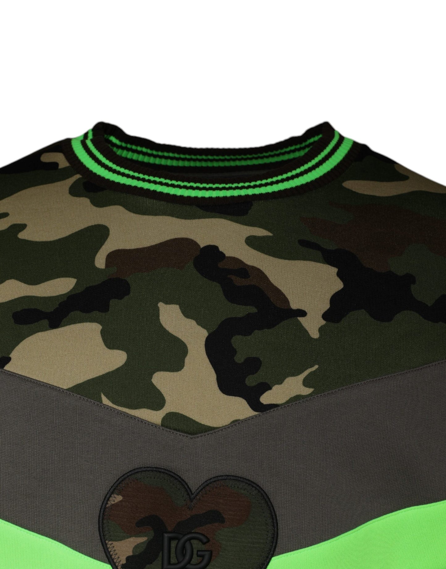 Dolce & Gabbana Multicolor Camouflage Sweatshirt Men's Sweater