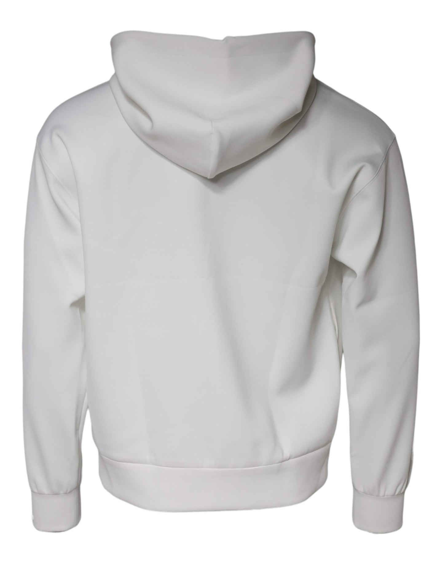 Dolce & Gabbana White DG Logo Hooded Men Sweatshirt Men's Sweater (Pre-Owned)