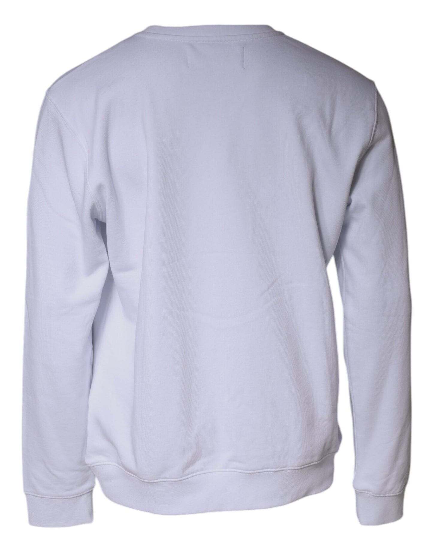 Replay White Embossed Logo Crew Neck Men Sweatshirt Men's Sweater (Pre-Owned)