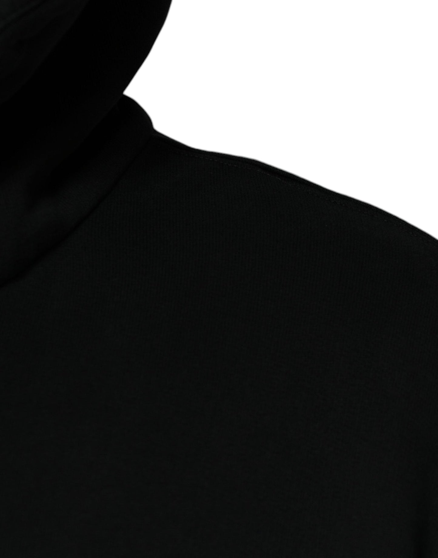 Dolce & Gabbana Black Logo Plaque Hooded Full Zip Men's Sweater (Pre-Owned)