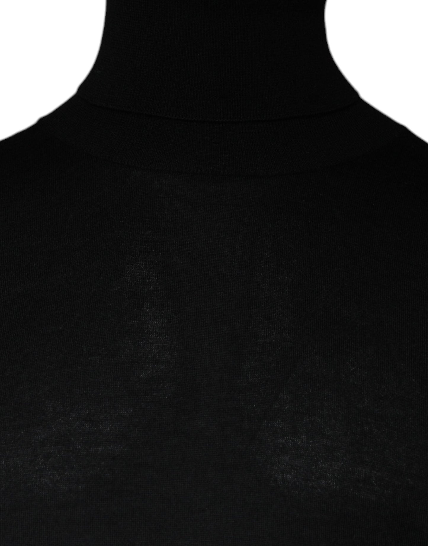 Dolce & Gabbana Black Long Sleeve Turtleneck Men Pullover Men's Sweater (Pre-Owned)