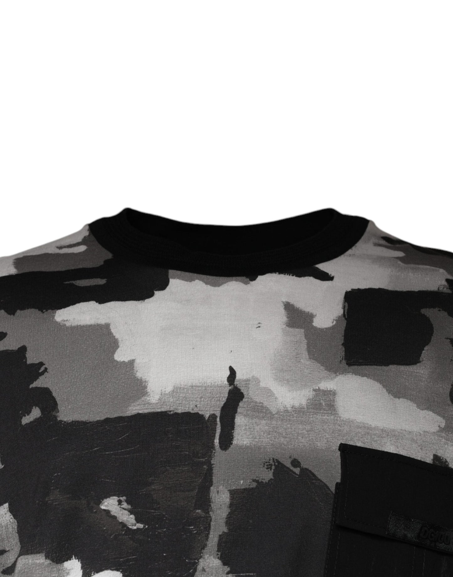 Dolce & Gabbana Multicolor Camouflage Cotton Crewneck Men's T-shirt
