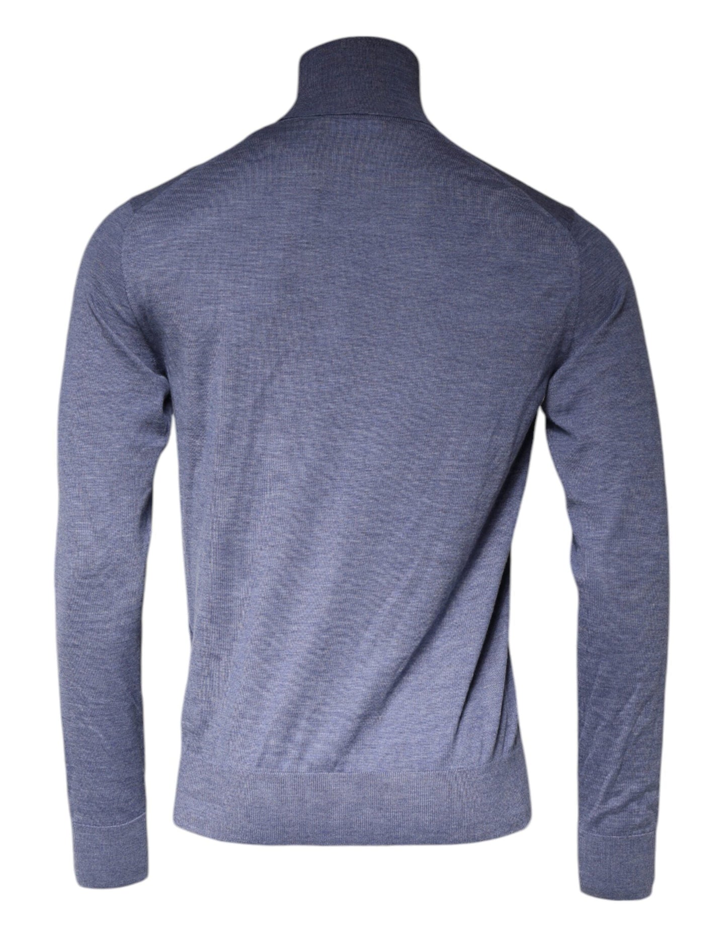Dolce & Gabbana Purple Blue Long Sleeve Turtleneck Pullover Men's Sweater (Pre-Owned)