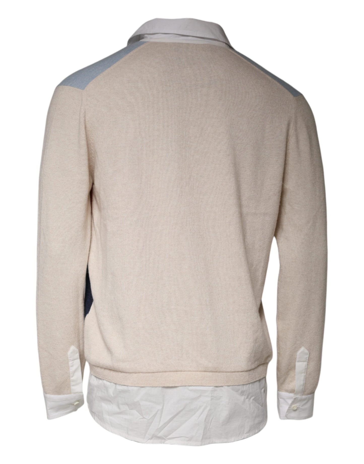 Ballantyne Multicolor Patterned Collared Long Sleeves Pullover Men's Sweater (Pre-Owned)