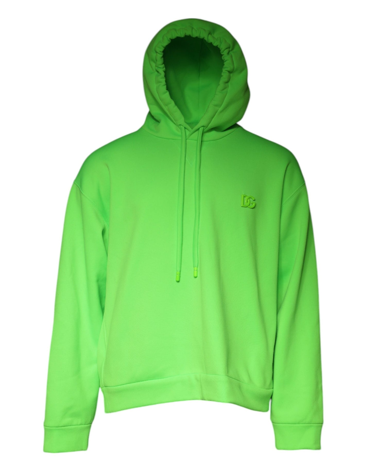 Dolce & Gabbana Green Logo Hooded Pullover Men Sweatshirt Men's Sweater