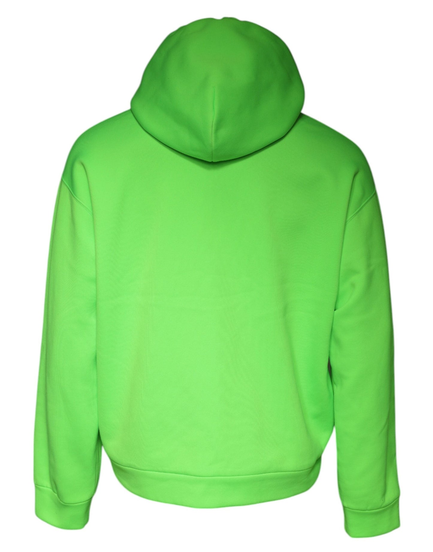 Dolce & Gabbana Green Logo Hooded Pullover Men Sweatshirt Men's Sweater