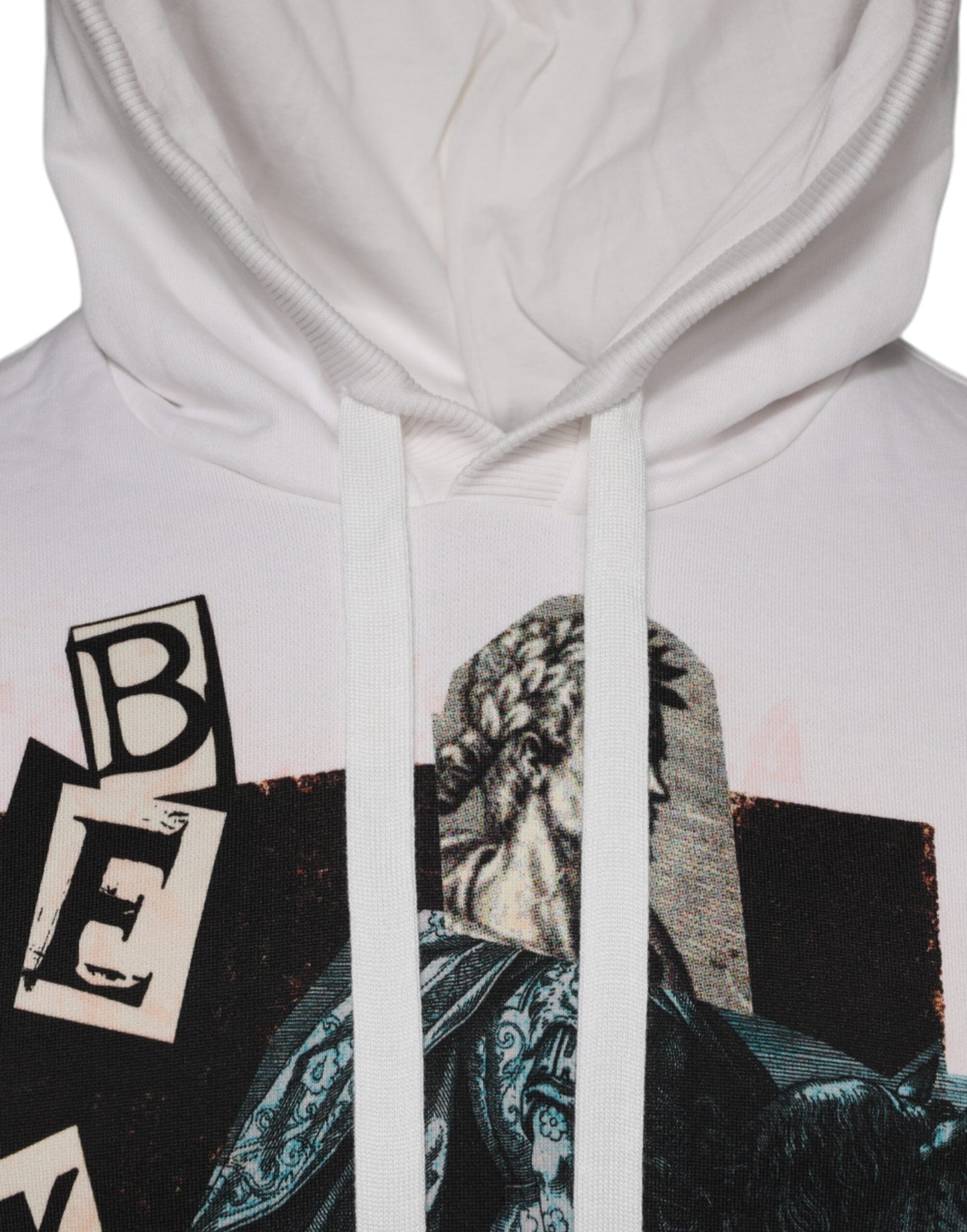 Dolce & Gabbana White Caesar Cotton Hooded Pullover Men's Sweater (Pre-Owned)
