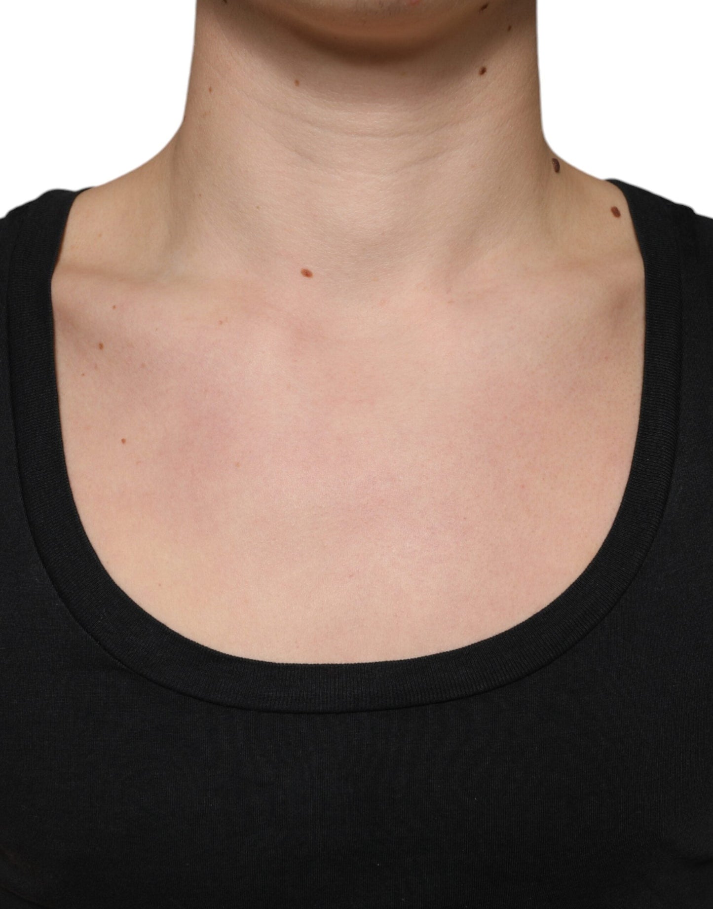 Dolce & Gabbana Black Cotton Tank Sleeveless Men Men's T-shirt (Pre-Owned)