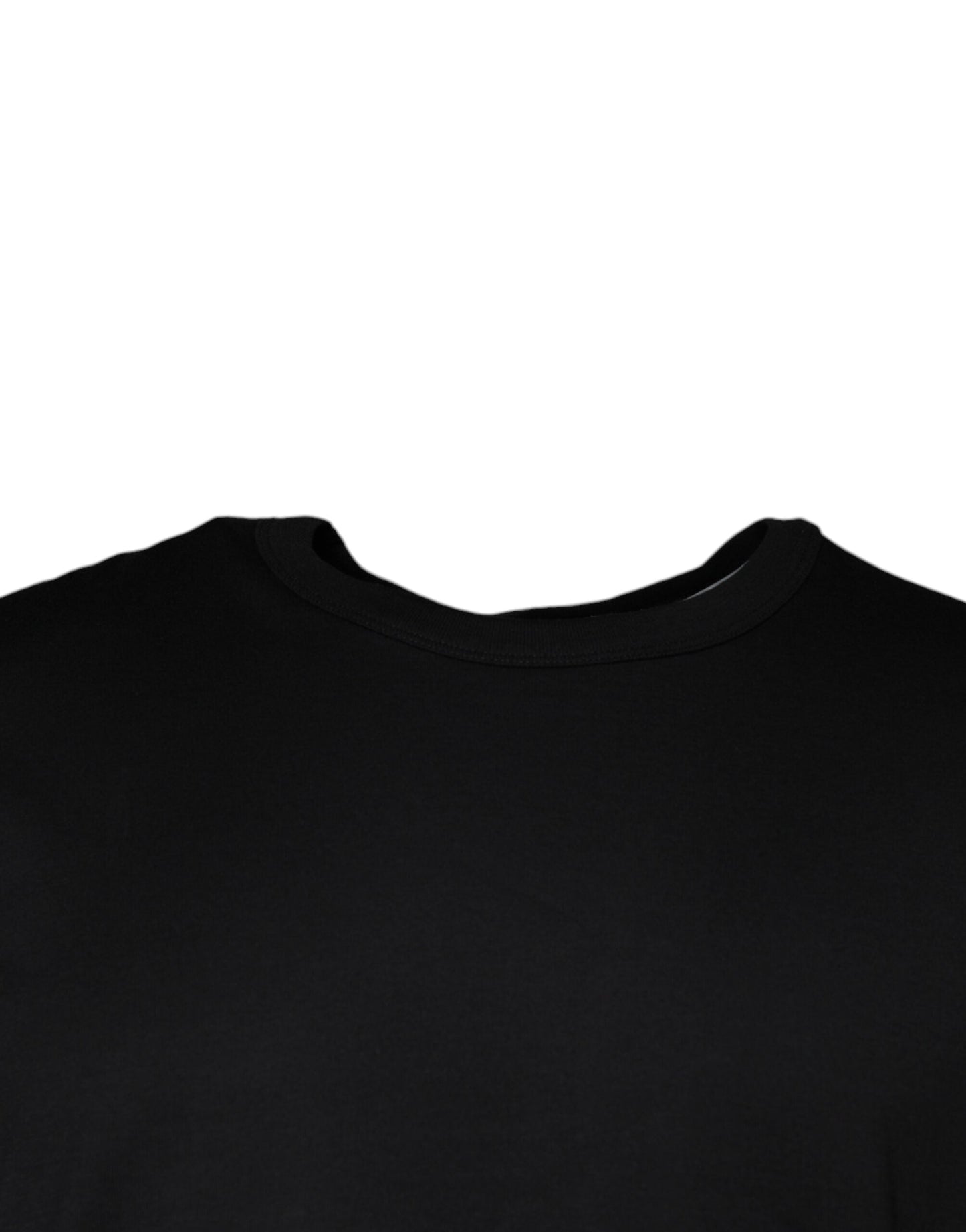 Dolce & Gabbana Black Cotton Shorts Sleeves Crewneck Men's T-shirt (Pre-Owned)