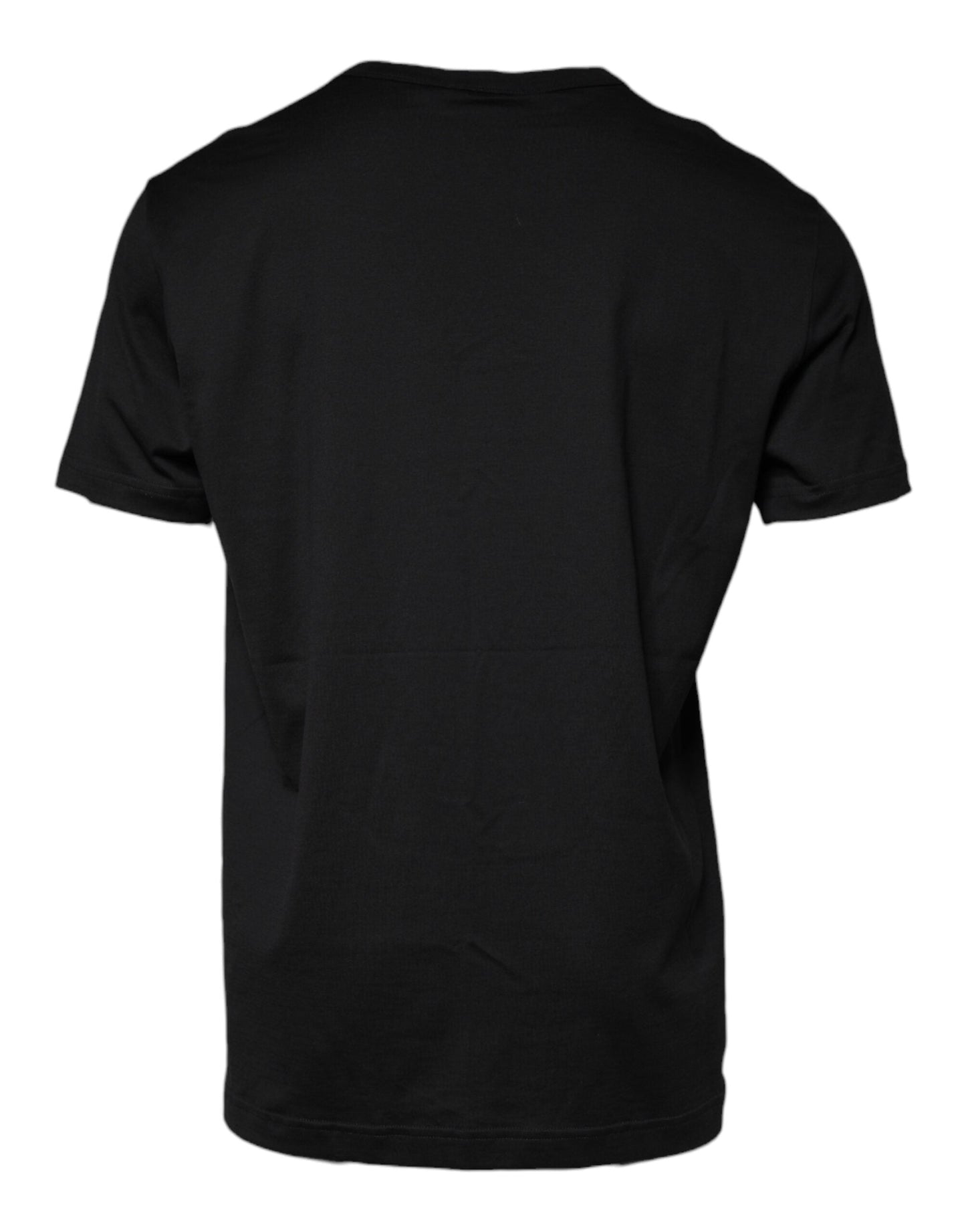 Dolce & Gabbana Black Cotton Shorts Sleeves Crewneck Men's T-shirt (Pre-Owned)