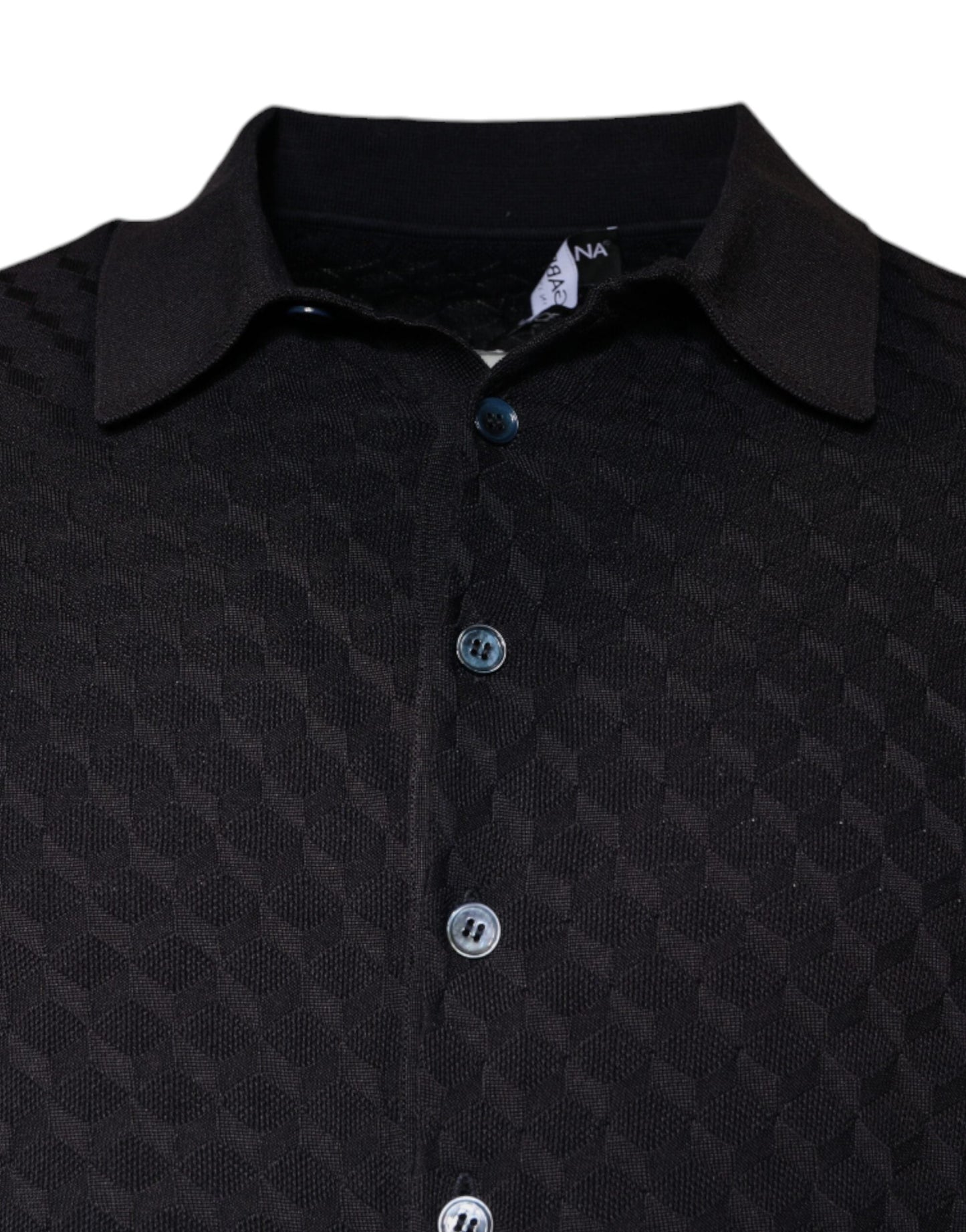 Dolce & Gabbana Multicolor Silk Button Down Collared Men's T-shirt (Pre-Owned)