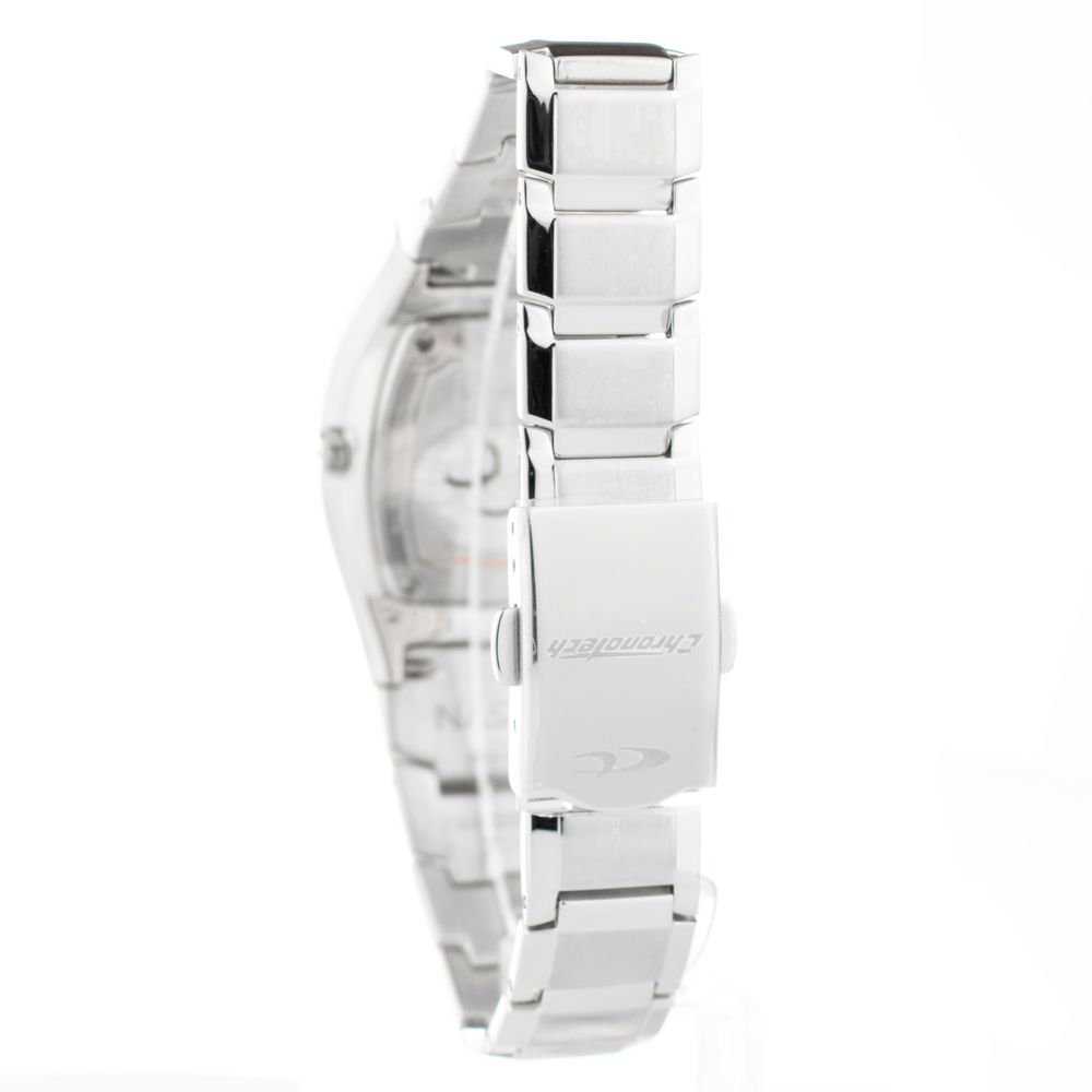 Chronotech Silver Stainless Steel Dress  Watch
