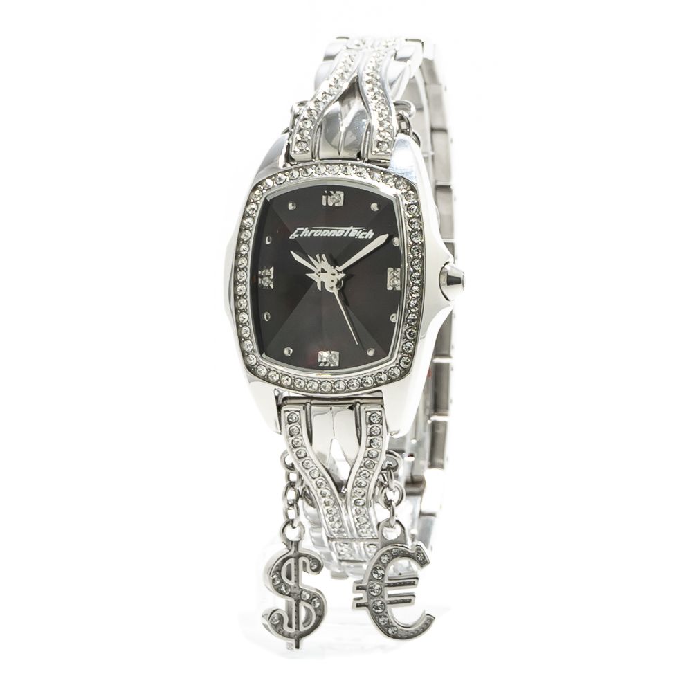 Chronotech Silver Stainless Steel Bracelet Women's Watch