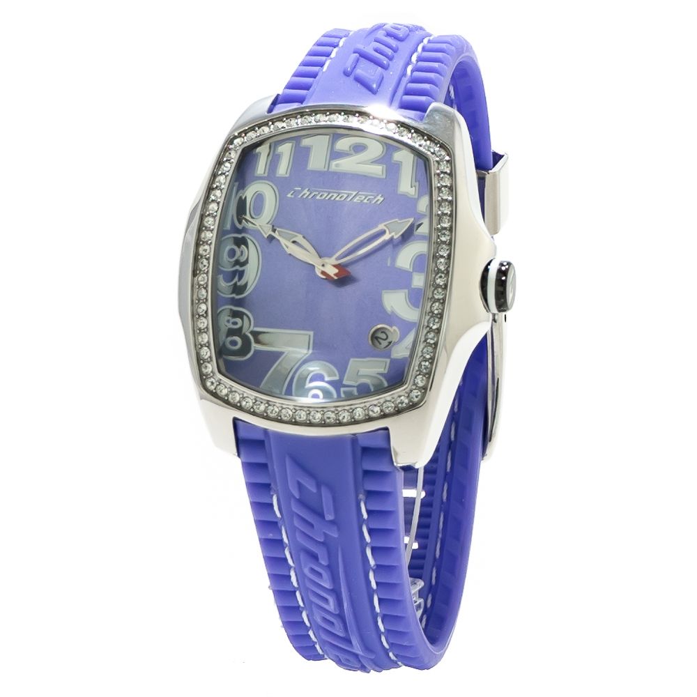 Chronotech Blue Rubber Sport Women's Watch