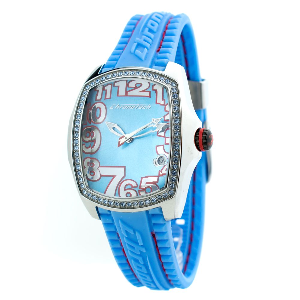 Chronotech Blue Rubber Sport Women's Watch