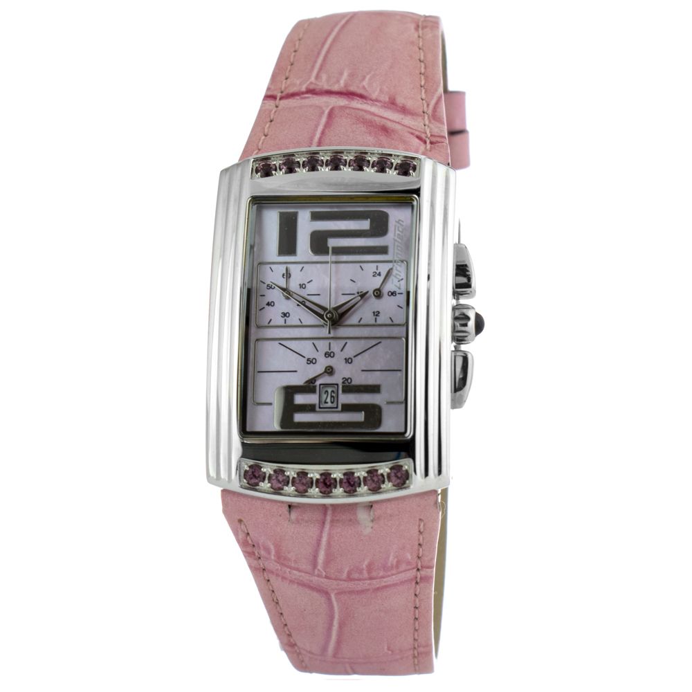 Chronotech Multicolor Leather Dress Women's Watch