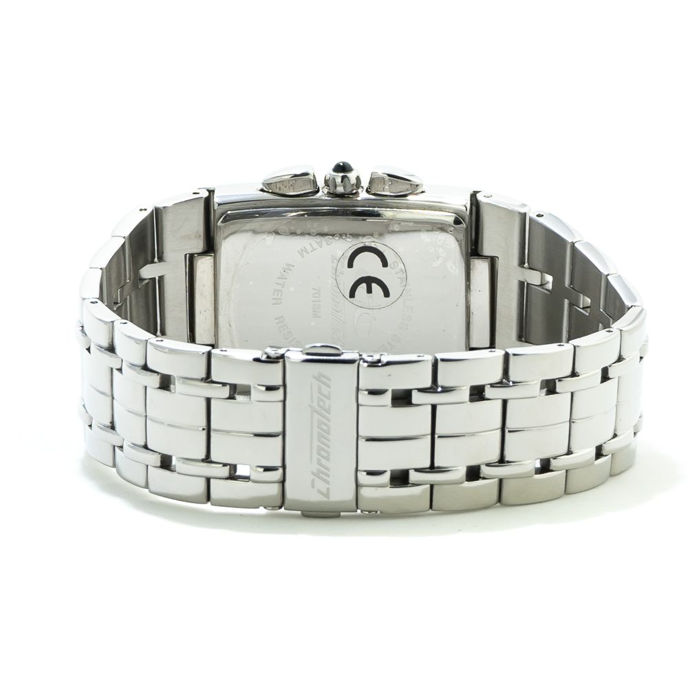 Chronotech Silver Stainless Steel Dress  Watch