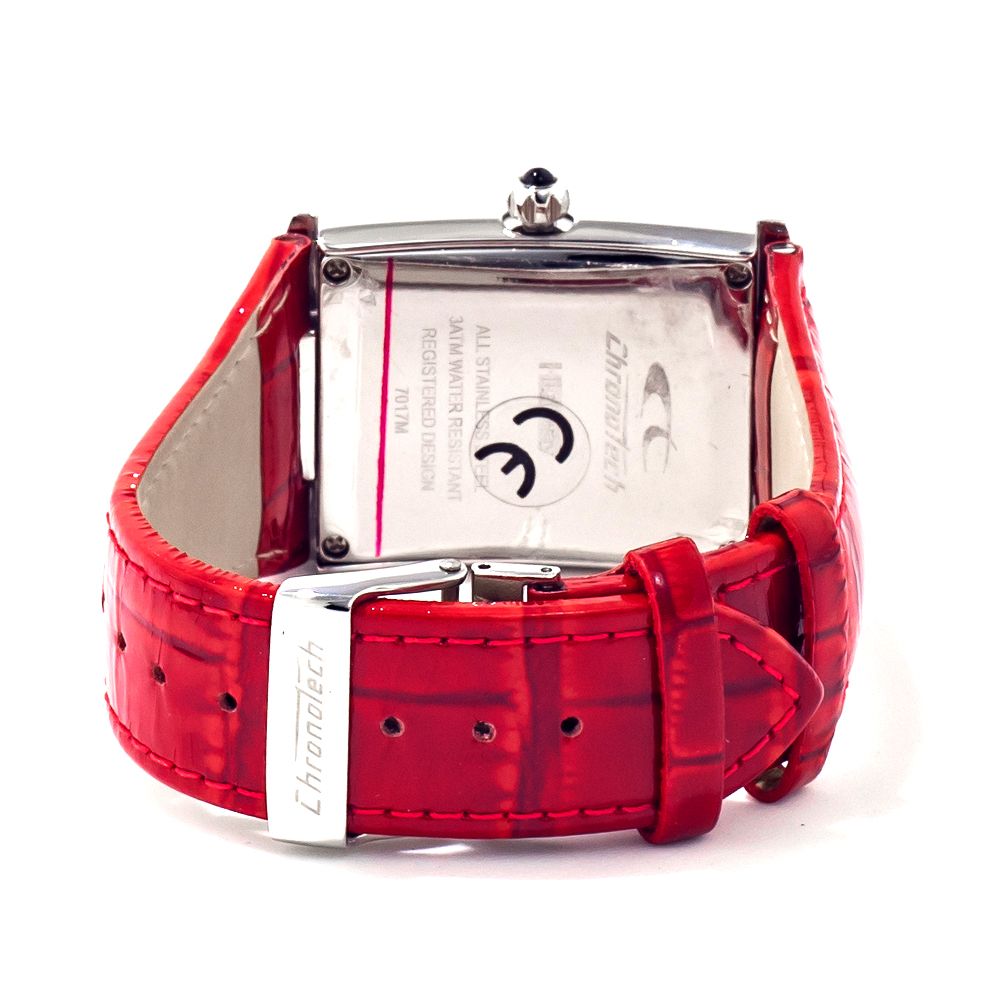 Chronotech Multicolor Leather Dress  Watch