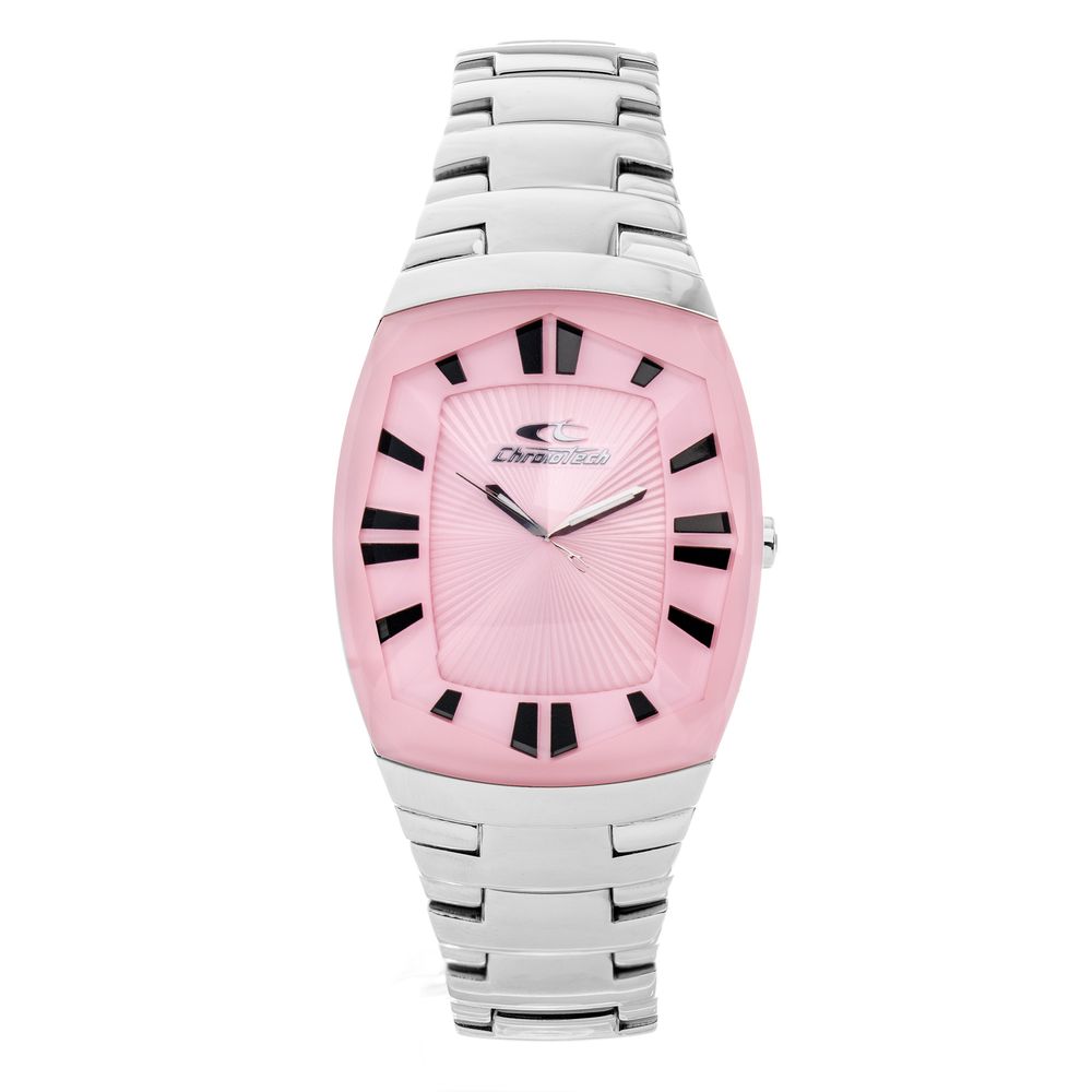 Chronotech Silver Stainless Steel Dress Women's Watch