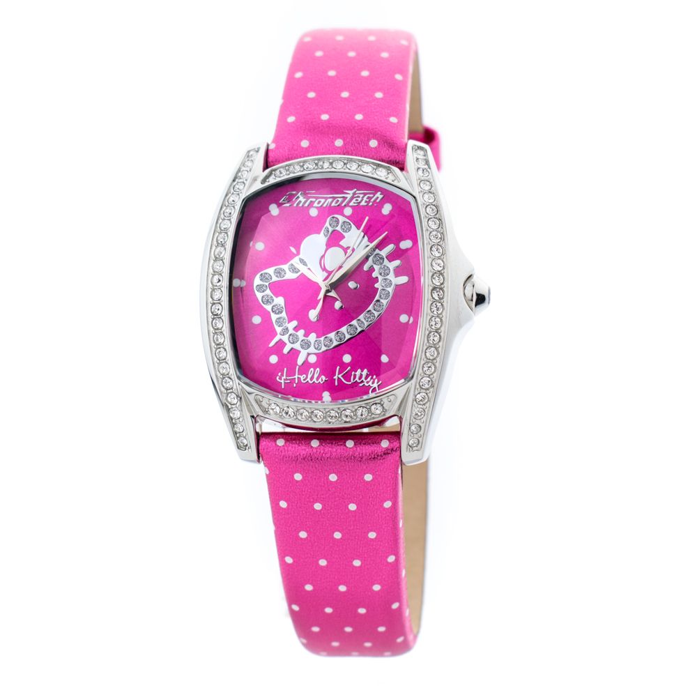 Chronotech Multicolor Leather Dress Women's Watch