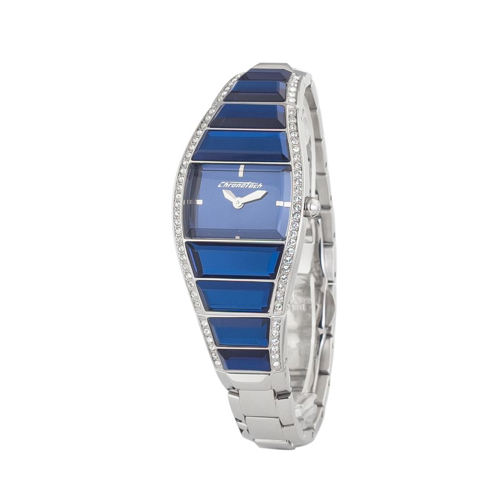 Chronotech Silver Stainless Steel Dress Women's Watch