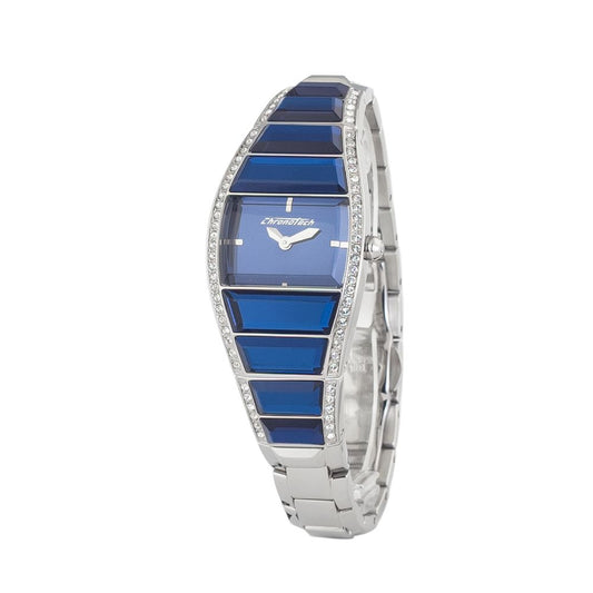 Chronotech Silver Stainless Steel Dress Women's Watch