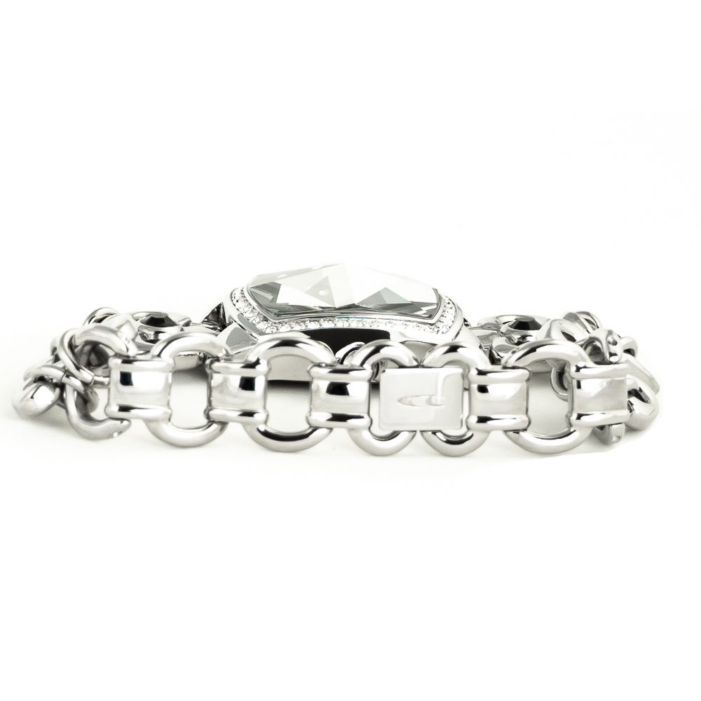 Chronotech Silver Stainless Steel Dress Women's Watch