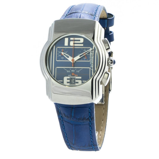 Chronotech Blue Leather Dress Women's Watch