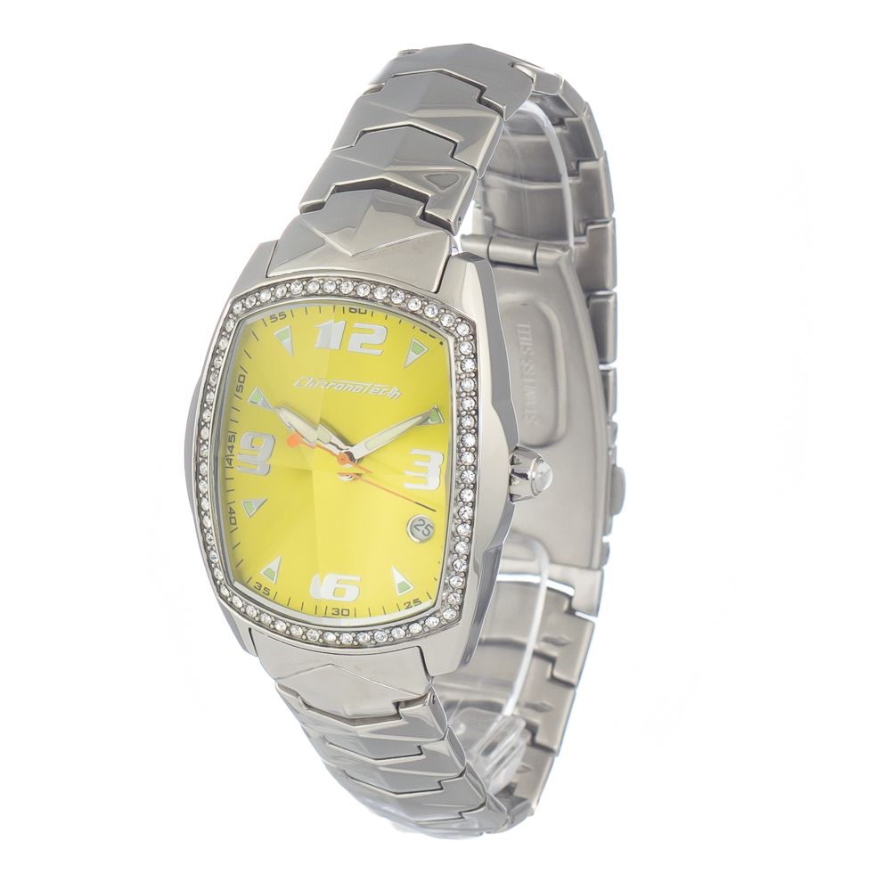 Chronotech Silver Stainless Steel Dress Women's Watch